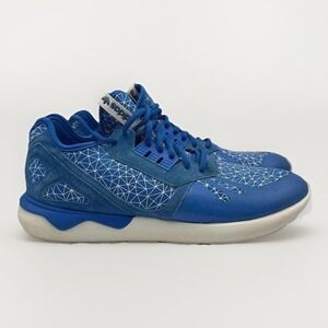 Adidas Tubular Runner Road Running Low Blue/White Athletic Shoe Men's Size‎ 12